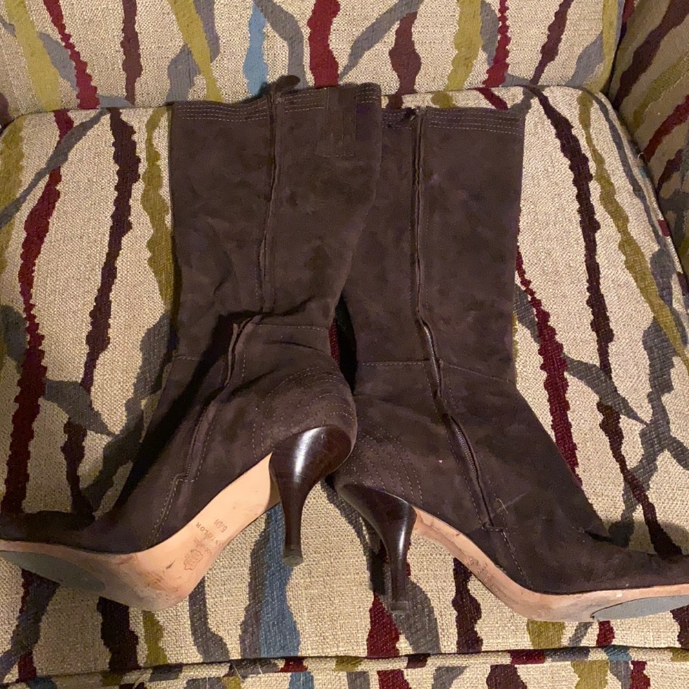 Used Ann Klein boots brown leather